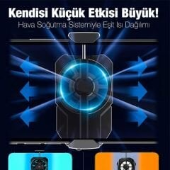 Anunnaki Ultra Güçlü Turbo Hava Soğutmalı Cep Telefonu Soğutma Fanı Radyatör Soğutucu