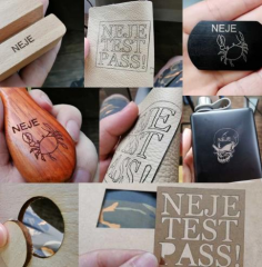 NEJE Master 2 20W Lazer Gravür Oyma Kesim Makinesi Masaüstü CNC Ahşap Metal Deri Epoksi Kazıma