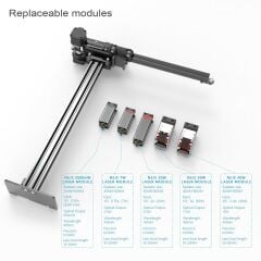 NEJE Master 2s Plus 30W Lazer Gravür Oyma Kesim Makinesi Masaüstü CNC Ahşap Metal Deri Epoksi Kazıma