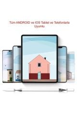 Anunnaki Android Ipad Telefon Tablet Uyumlu 2in1 Disk Uçlu Stylus Dokunmatik Çizim ve Yazı Kalemi
