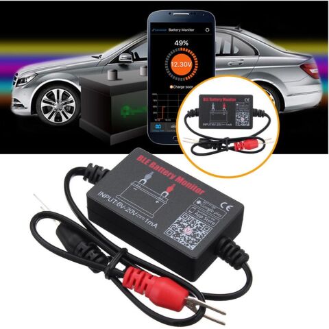 Anunnaki BM2 12V Akü Ölçüm Cihazı Oto Görüntüleme Bluetooth Araç Pil Test Aleti 6V-20V