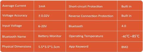 Anunnaki BM2 12V Akü Ölçüm Cihazı Oto Görüntüleme Bluetooth Araç Pil Test Aleti 6V-20V