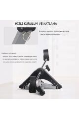 Anunnaki Portatif El ve Ayak Küçük Boy Pedal Egzersiz Bisikleti Ev Ofis LCD Koşu Bandı Aleti Cihazı