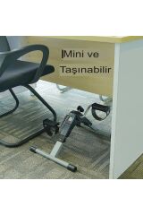 Anunnaki Portatif El ve Ayak Küçük Boy Pedal Egzersiz Bisikleti Ev Ofis LCD Koşu Bandı Aleti Cihazı