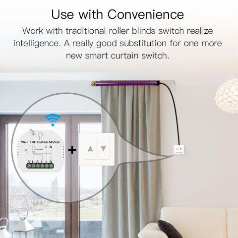 Anunnaki Wifi Akıllı Perde Panjur Anahtarı Modülü Tuya Smartlife Uzaktan Kumanda Rölesi