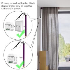 Anunnaki Wifi Akıllı Perde Panjur Anahtarı Modülü Tuya Smartlife Uzaktan Kumanda Rölesi