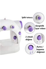 Anunnaki Işıklı Mini Ev Dikiş Makinesi Pedallı Sewıng Machine