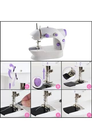 Anunnaki Işıklı Mini Ev Dikiş Makinesi Pedallı Sewıng Machine