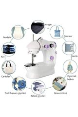 Anunnaki Işıklı Mini Ev Dikiş Makinesi Pedallı Sewıng Machine