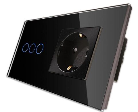 Anunnaki 3xTouch Wifi Kablosuz Dokunmatik Işık Anahtarı Priz Tuya Smart Life IOS Anroid