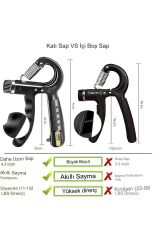 Anunnaki Ayarlanabilir Sayaçlı 5-60 KG El Yayı Bilek Kas Güçlendirme Aleti 1 Adet