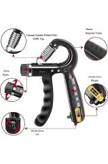 Anunnaki Ayarlanabilir Sayaçlı 5-60 KG El Yayı Bilek Kas Güçlendirme Aleti 1 Adet