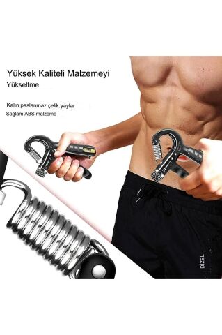 Anunnaki Ayarlanabilir Sayaçlı 5-60 KG El Yayı Bilek Kas Güçlendirme Aleti 1 Adet