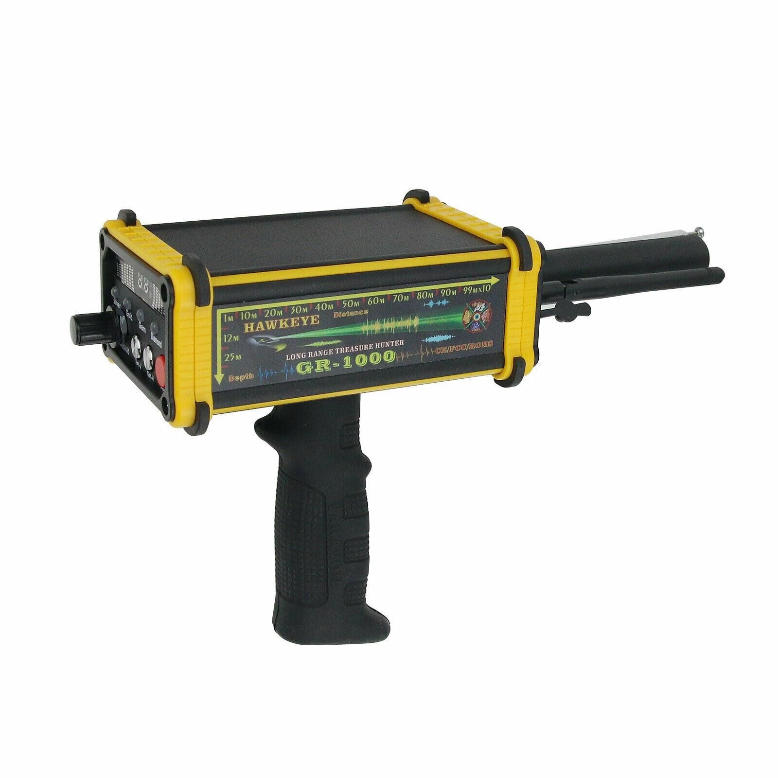 Hawkeye GR-1000 USA Yüksek Menzil Altın Maden Dedektörü Gümüş Mücevher Hazine Bulucu
