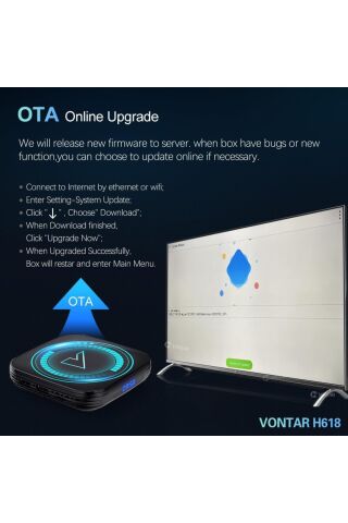 H618 Android TV Box Medya Oynatıcı Allwinner 2GB RAM 16GB ROM
