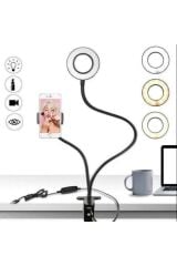 Anunnaki 2 In 1 Led Ring Light Youtuber Light Stüdyo Işığı Akrobat Selfie Led Masa Lambası