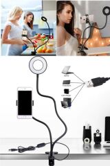 Anunnaki 2 In 1 Led Ring Light Youtuber Light Stüdyo Işığı Akrobat Selfie Led Masa Lambası