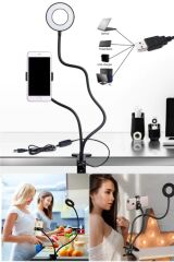 Anunnaki 2 In 1 Led Ring Light Youtuber Light Stüdyo Işığı Akrobat Selfie Led Masa Lambası