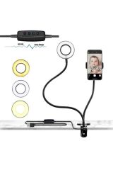 Anunnaki 2 In 1 Led Ring Light Youtuber Light Stüdyo Işığı Akrobat Selfie Led Masa Lambası