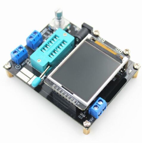 LCD GM328A Transistör Test Cihazı Diyot Kapasitans ESR Gerilim Frekans Ölçer PWM Kare Dalga