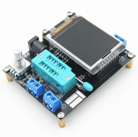 LCD GM328A Transistör Test Cihazı Diyot Kapasitans ESR Gerilim Frekans Ölçer PWM Kare Dalga