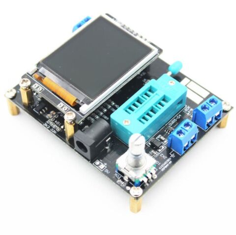 LCD GM328A Transistör Test Cihazı Diyot Kapasitans ESR Gerilim Frekans Ölçer PWM Kare Dalga