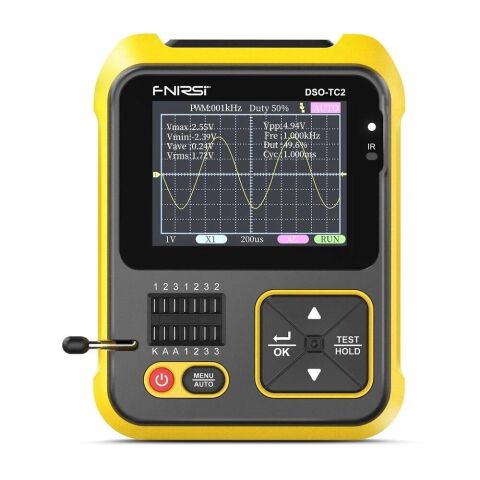 Anunnaki FNIRSI DSO-TC2 El Dijital Osiloskop LCR Metre Grafik Ekran Transistör Test Cihazı 2.4