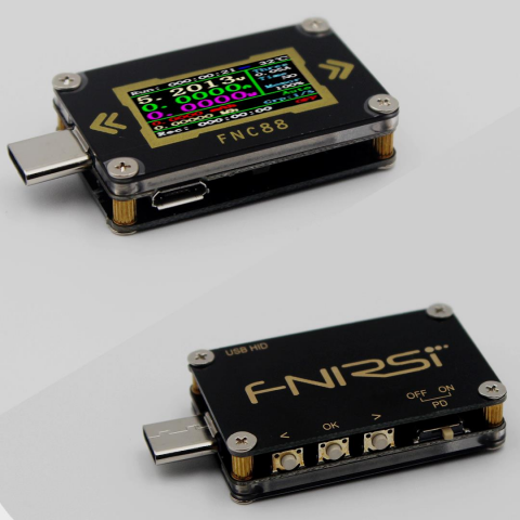 FNC88 Type-C PD USB-C Akım Ölçer Multimetre PD Şarj Pil Usb Test Cihazı