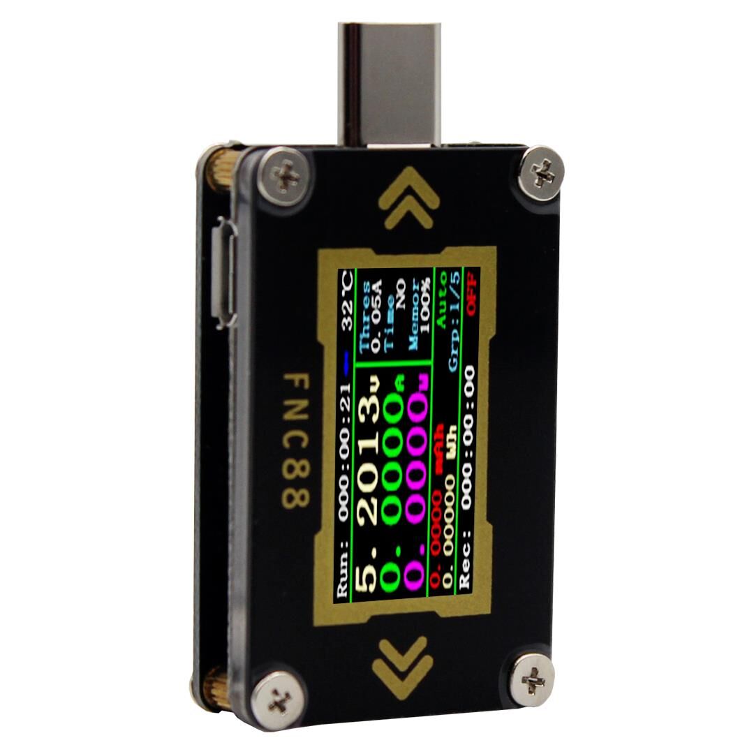 FNC88 Type-C PD USB-C Akım Ölçer Multimetre PD Şarj Pil Usb Test Cihazı