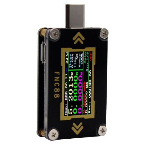 FNC88 Type-C PD USB-C Akım Ölçer Multimetre PD Şarj Pil Usb Test Cihazı
