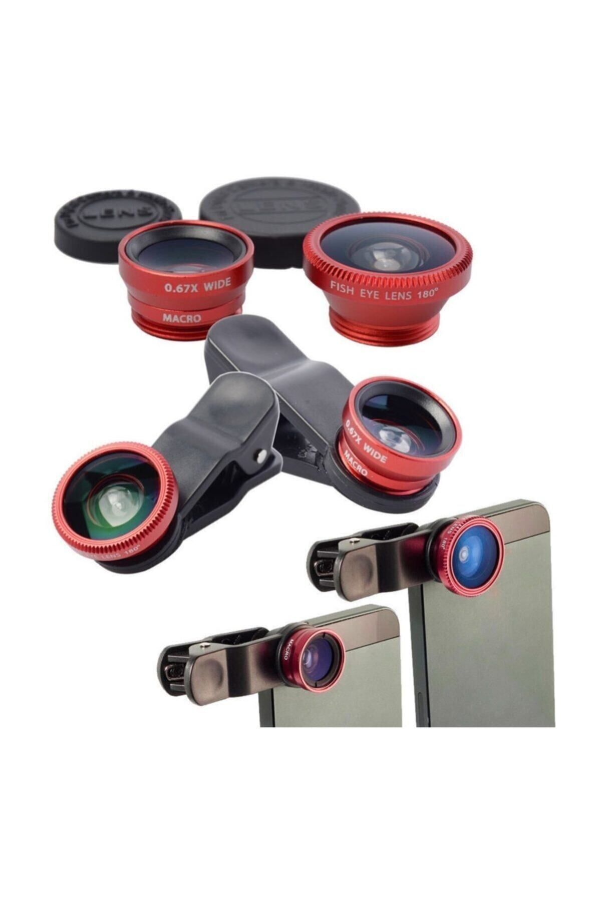 Balık Gözü Lens Fish Eye Geniş Açılı Makro Telefon Lensi
