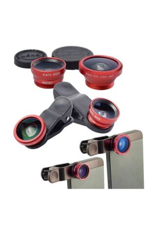 Balık Gözü Lens Fish Eye Geniş Açılı Makro Telefon Lensi