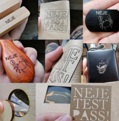 NEJE Master 2S 40W Mini Ahşap Akrilik Kesici Metal Lazer Oyma Kazıma Makinesi