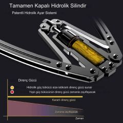 Anunnaki Ayarlanabilir Hidrolik Güç Twister Kol Omuz Göğüs Egzersiz Aleti 22-440Lbs Kavrama Çubuğu