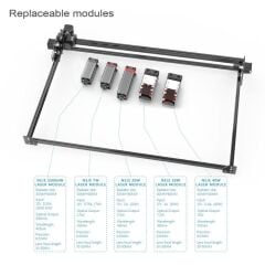 NEJE Master 2S Max 40W CNC Lazer Kesim Makinesi Ahşap Metal Kazıma Oyma Gravür 460x810mm