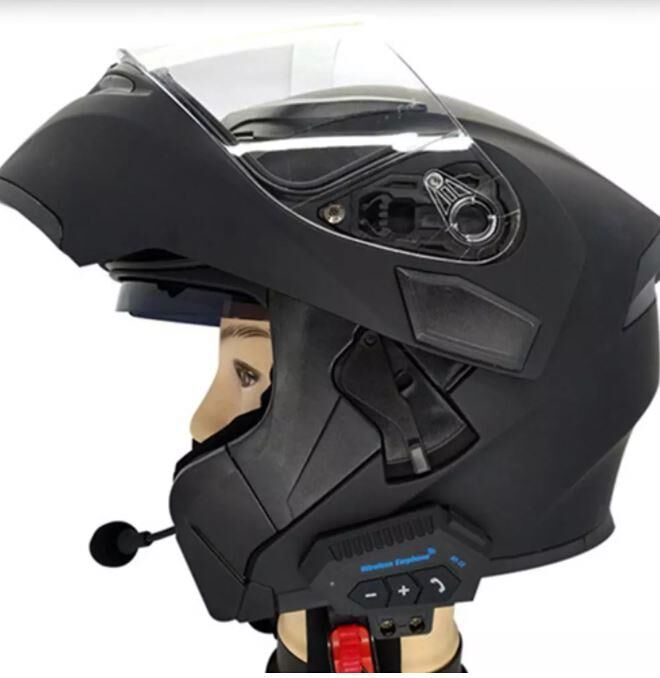 Motosiklet Bluetooth interkom Kablosuz Stereo telefon görüşmesi Kiti mikrofonlu İntercom