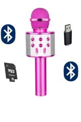 Anunnaki Bluetooth Hoparlör Hafıza Kartı Usb Aux Giriş Destekli Siyah Karaoke Mikrofon