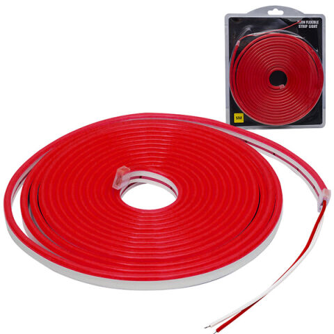 Anunnaki NEON LED ŞERİT KIRMIZI 5 METRE 12 VOLT 5m