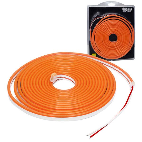Anunnaki NEON LED ŞERİT ORANJ 5 METRE 12 VOLT Turuncu Led 5M