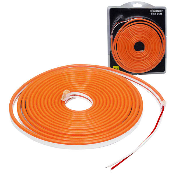 Anunnaki NEON LED ŞERİT ORANJ 5 METRE 12 VOLT Turuncu Led 5M