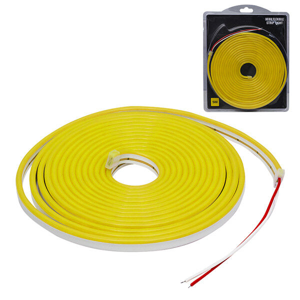 Anunnaki NEON LED ŞERİT SARI 5 METRE 12 VOLT LED 5M
