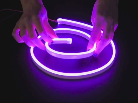 Anunnaki NEON LED ŞERİT MOR 5 METRE 12 VOLT 5M LED