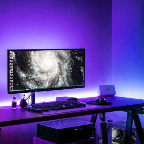 Anunnaki NEON LED ŞERİT MOR 5 METRE 12 VOLT 5M LED