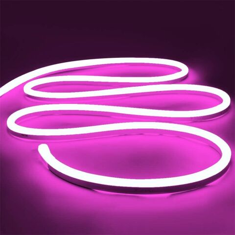 Anunnaki NEON LED ŞERİT PEMBE 5 METRE 12 VOLT LED 5M