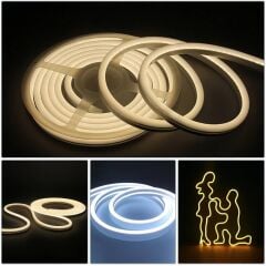 Anunnaki NEON LED ŞERİT MAVİ 5 METRE 12 VOLT NAVY BLUE LED 5M