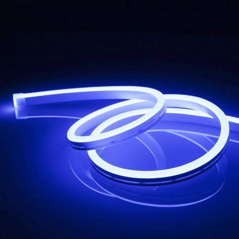 Anunnaki NEON LED ŞERİT MAVİ 5 METRE 12 VOLT NAVY BLUE LED 5M