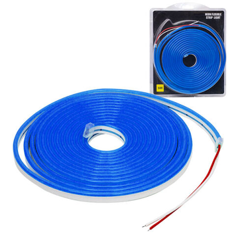 Anunnaki NEON LED ŞERİT MAVİ 5 METRE 12 VOLT NAVY BLUE LED 5M