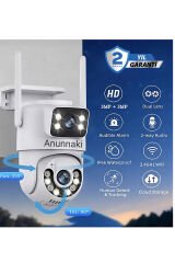 Ip Ptz Full HD Wifi Güvenlik Kamerası icSee Smart Gece Görüşlü Ses Kayıtlı Çift Lensli Kamera