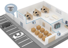 4Mp 4k Dome IP Kamera 2.8mm Geniş Açılı Gece Görüşlü Mikrofonlu Ses Kayıtlı Onvif Led Aydınlatmalı