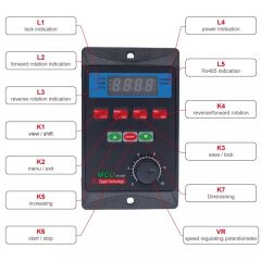 RS485 Tek Fazlı Giriş Üç Fazlı Çıkış Motor Hız Kontrolörü 400W 750W